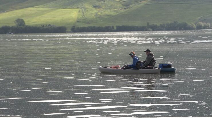 Kayaks on Mantua Reservoir