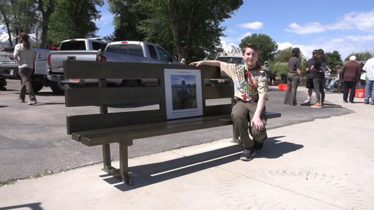 Kevin Donahue Memorial Bench at Salem Pond