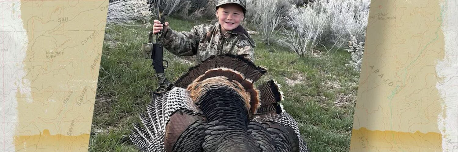 bOY ON TURKEY HUNT