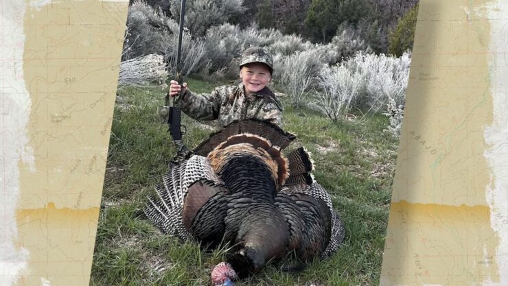 bOY ON TURKEY HUNT