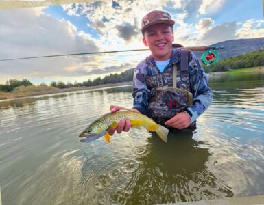 Kid with fish
