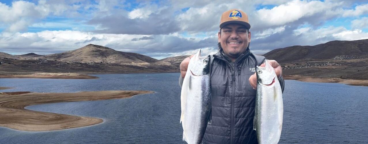 winter kokanee fishing at Jordanelle